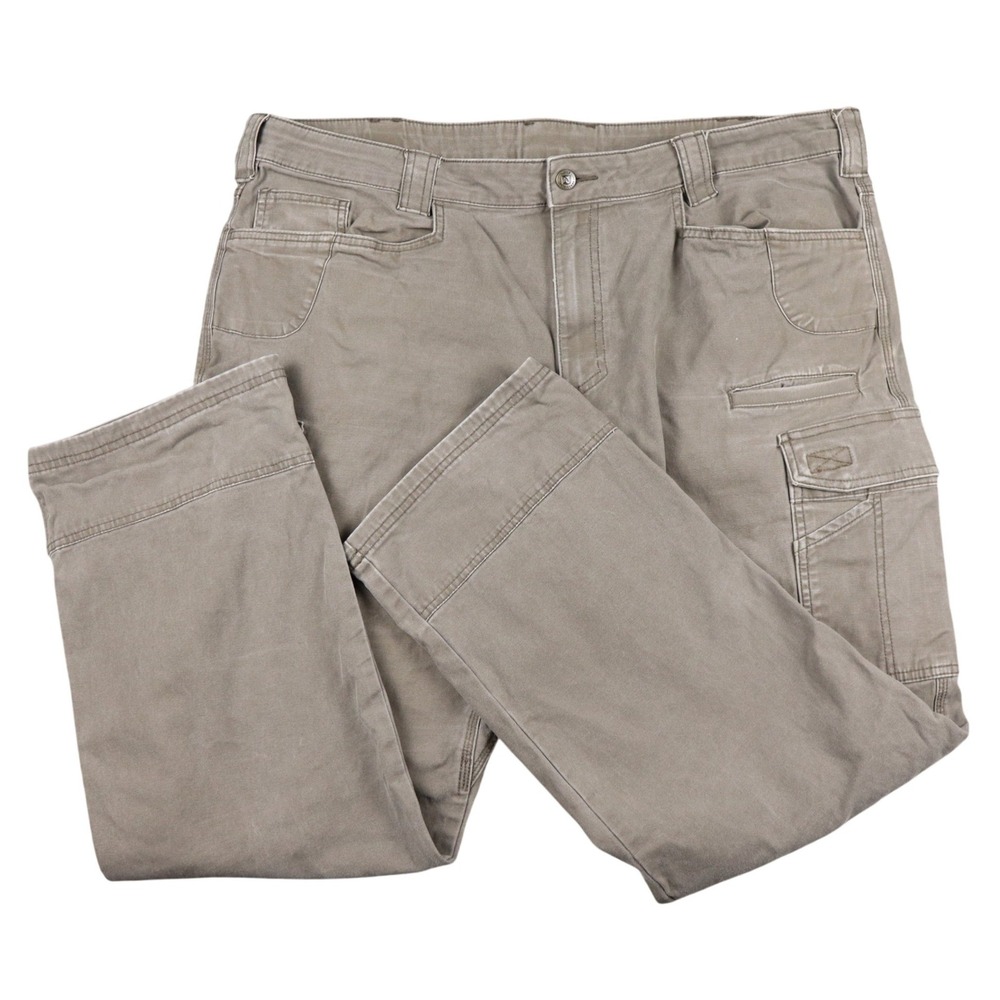 Noble‎ Outfitters Mens Cargo Tactical Canvas Pants Khaki Size 42x32 Work Utility